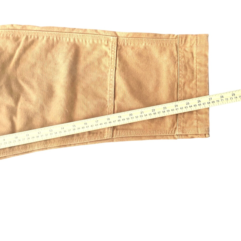 Carhartt Mens Brown Duck Bib Overalls Double Front Work Pants 102776-211 36x30 - Picture 6 of 7
